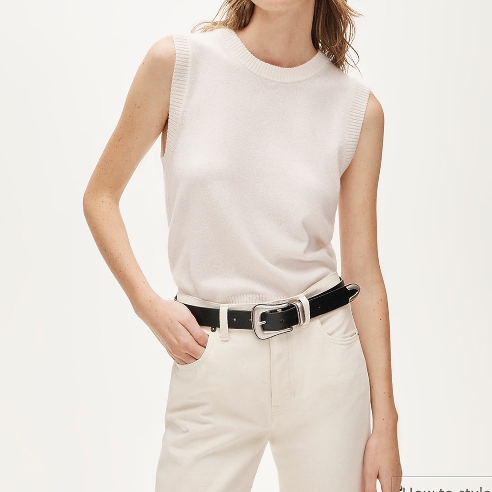 J.Crew Cashmere Crewneck Sweater shell ivory women size XXS NEW Price is firm!